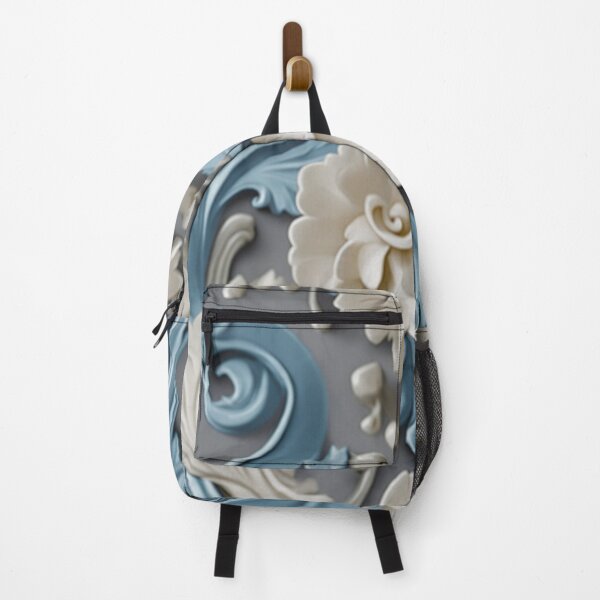 Item preview, Etheral Rococo Swirl Floral Pattern designed and sold by BirdsnStuff.