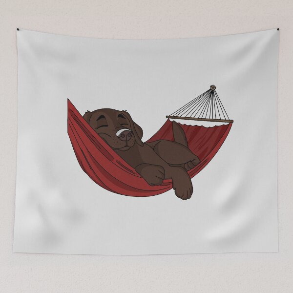 Item preview, Chocolate Lab in Hammock designed and sold by rmcbuckeye.