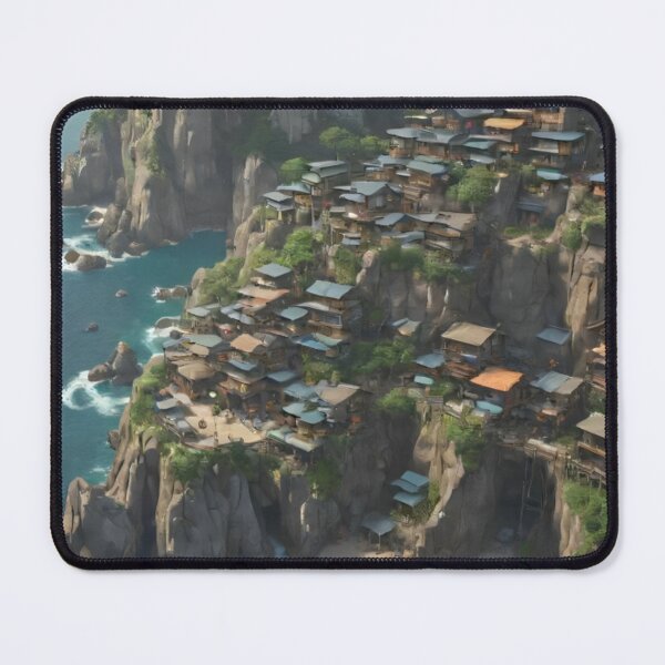 Item preview, Steep Sea Cliffs of a Coastal Village designed and sold by rajasekhark.