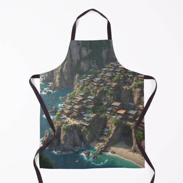 Item preview, Steep Sea Cliffs of a Coastal Village designed and sold by rajasekhark.