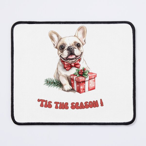 Item preview, Bulldog dog holding Christmas present designed and sold by M1234s.