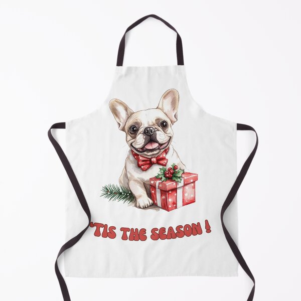 Item preview, Bulldog dog holding Christmas present designed and sold by M1234s.