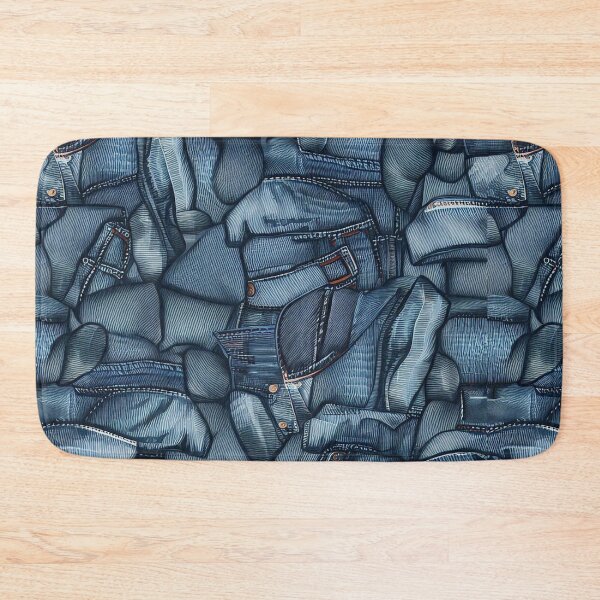 Item preview, Stylish Denim Print with Textured Finish designed and sold by communedesigns.
