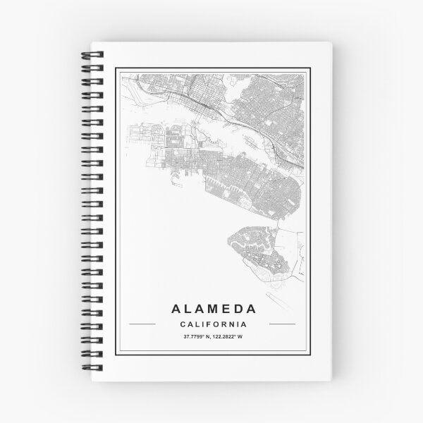 Item preview, Alameda City Map designed and sold by SHAMPAIN-ART-CO.