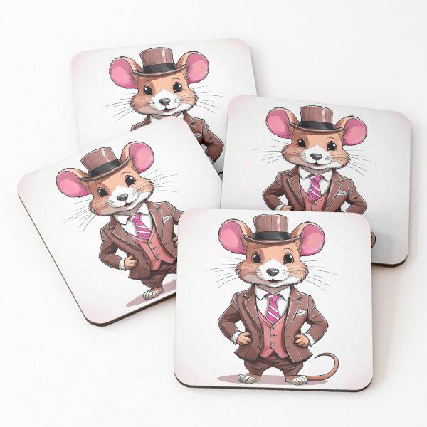 Item preview, A tiny mouse in a tailored suit and top hat designed and sold by Koncept-Studio.