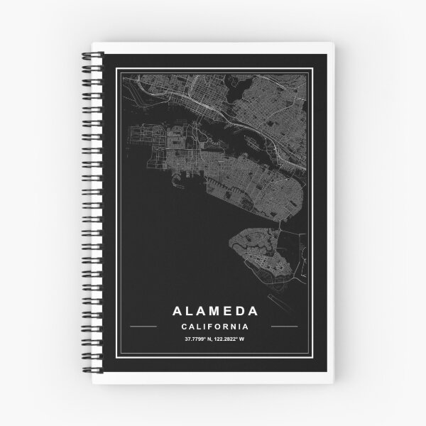 Item preview, Alameda City Map designed and sold by SHAMPAIN-ART-CO.