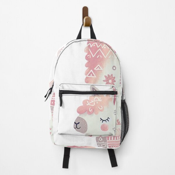 Item preview, Cute Boho Pastel Watercolor Happy Llama  designed and sold by MeroroGraphics.