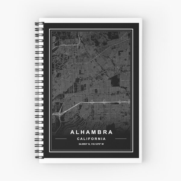 Item preview, Alhambra City Map designed and sold by SHAMPAIN-ART-CO.