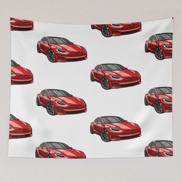Item preview, Fast Red Tesla designed and sold by kahida.