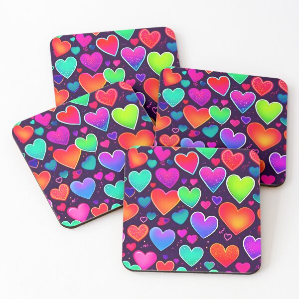 Item preview, Neon Heart Symphony designed and sold by Health And Fitness Posts e-Store.