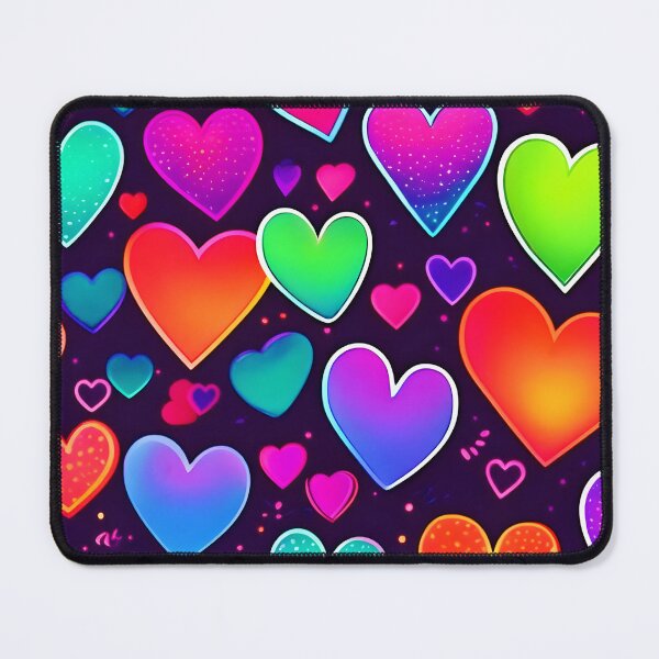 Item preview, Neon Heart Symphony designed and sold by Health And Fitness Posts e-Store.