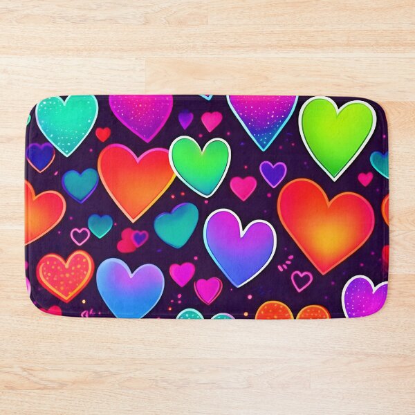 Item preview, Neon Heart Symphony designed and sold by Health And Fitness Posts e-Store.