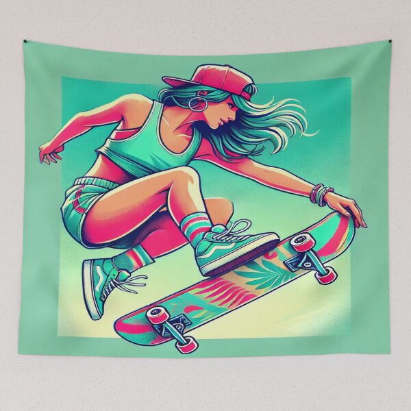 Item preview, Playful Summer Skateboarding designed and sold by Genady.