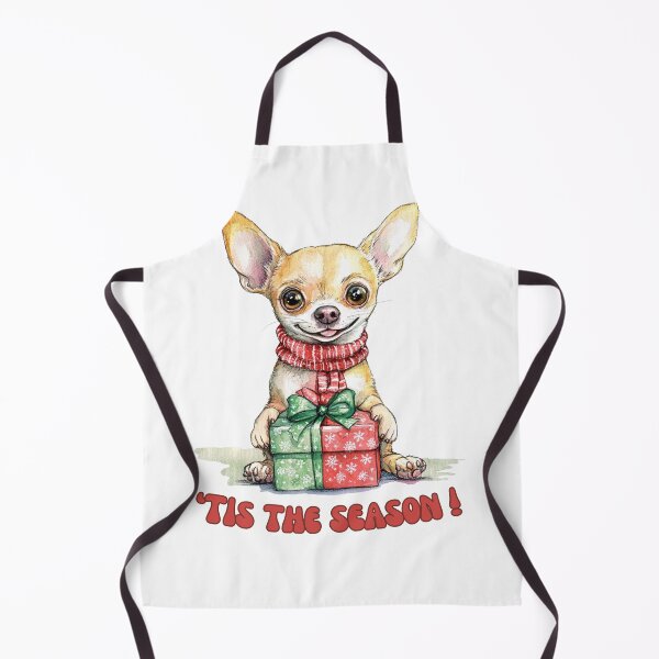 Item preview, Chihuahua dog holding Christmas present designed and sold by M1234s.