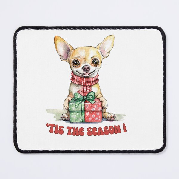 Item preview, Chihuahua dog holding Christmas present designed and sold by M1234s.