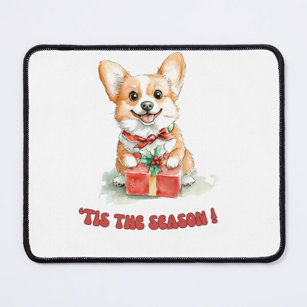 Item preview, Corgi dog holding Christmas present designed and sold by M1234s.