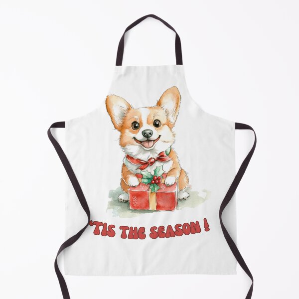 Item preview, Corgi dog holding Christmas present designed and sold by M1234s.