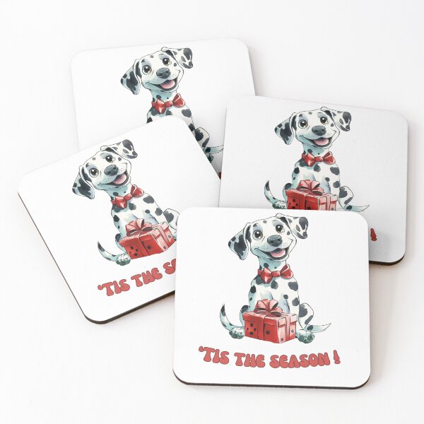 Item preview, Dalmatian dog holding Christmas present designed and sold by M1234s.