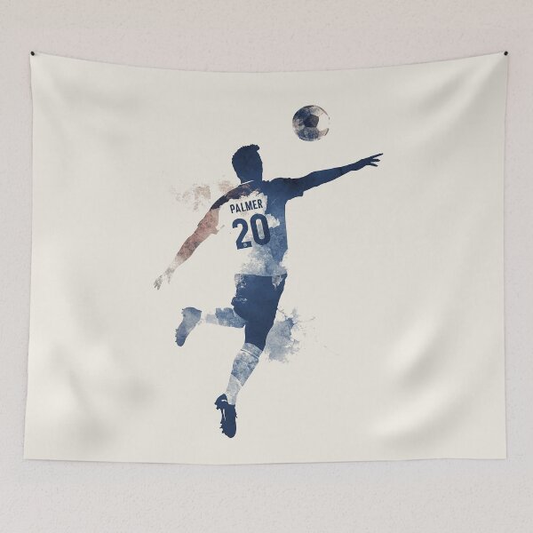 Item preview, Cole Palmer - Dynamic Soccer Silhouette designed and sold by Retro Travel Design.
