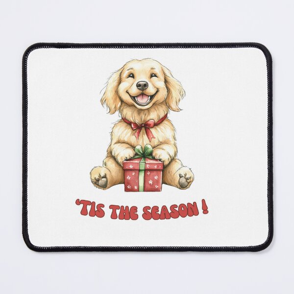 Item preview, Golden Retriever dog holding Christmas present designed and sold by M1234s.