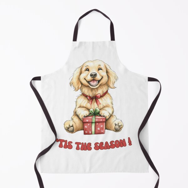 Item preview, Golden Retriever dog holding Christmas present designed and sold by M1234s.
