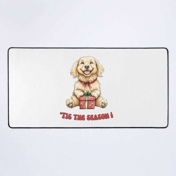 Item preview, Golden Retriever dog holding Christmas present designed and sold by M1234s.