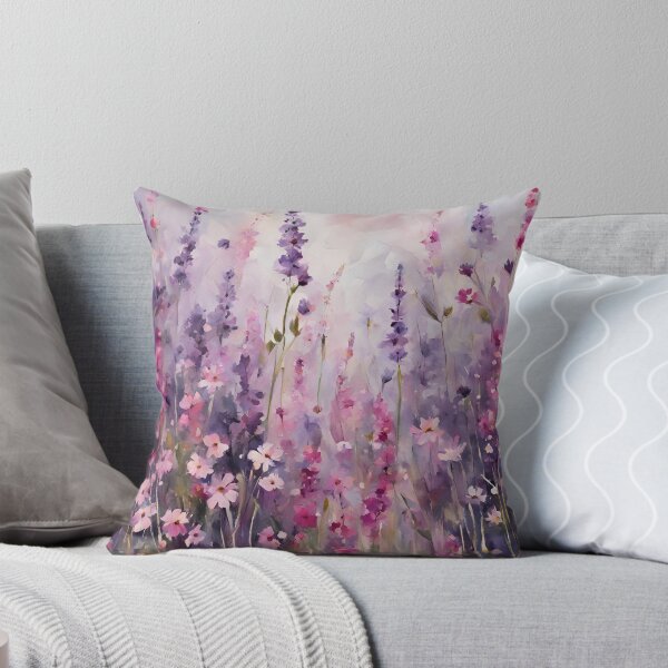 Item preview, Pink Purple Wildflowers Flower Art designed and sold by SeaStarAlex.