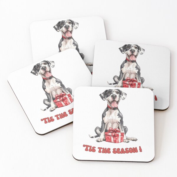 Item preview, Great Dane dog holding Christmas present designed and sold by M1234s.