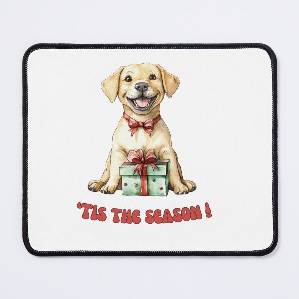 Item preview, Labrador dog holding Christmas present designed and sold by M1234s.