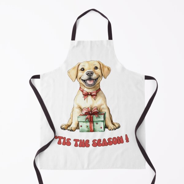 Item preview, Labrador dog holding Christmas present designed and sold by M1234s.