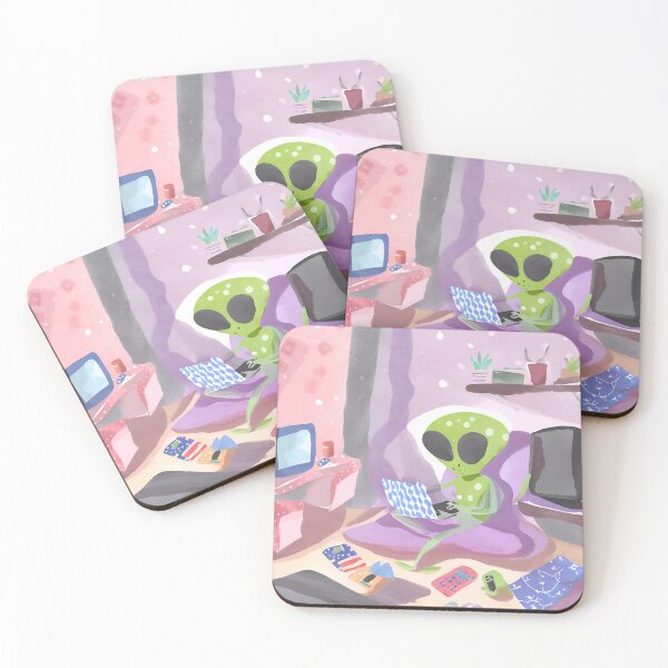 Item preview, Alien Learns About Human Tech Addiction designed and sold by Aesavoy8.