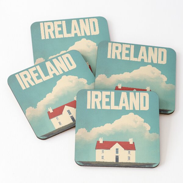 Item preview, Surreal Ireland Landscape with Floating House designed and sold by Retro Travel Design.
