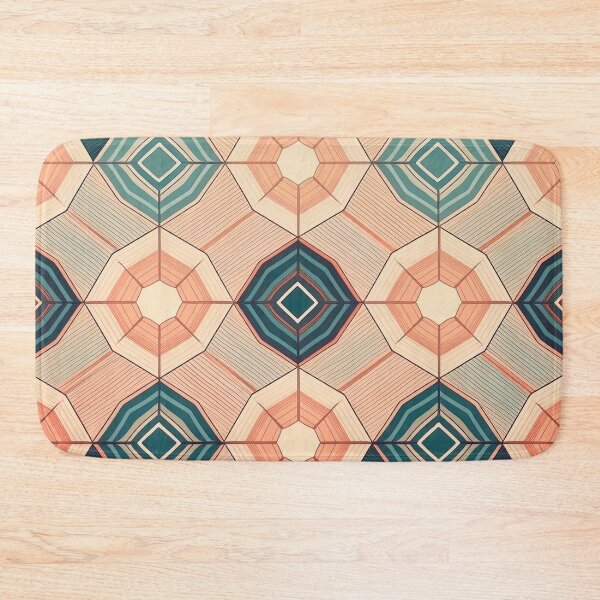 Item preview, geometric pattern Design featuring, interlocking geometric shapes such as hexagon. designed and sold by HEMRO.