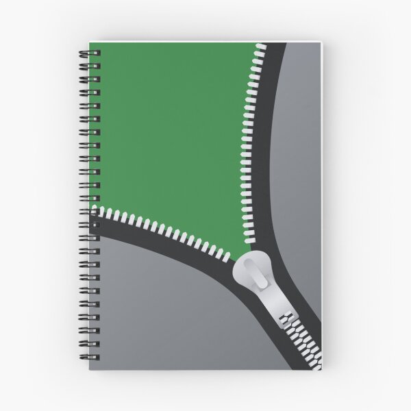 Item preview, GREY AND GREEN ASYMMETRICAL ZIPPER DESIGN designed and sold by asudesign.