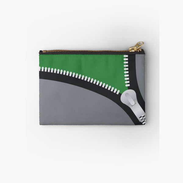 Item preview, GREY AND GREEN ASYMMETRICAL ZIPPER DESIGN designed and sold by asudesign.