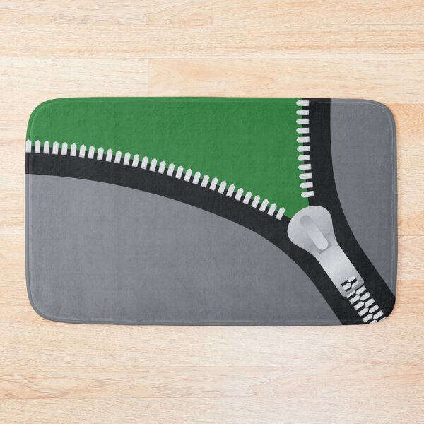 Item preview, GREY AND GREEN ASYMMETRICAL ZIPPER DESIGN designed and sold by asudesign.