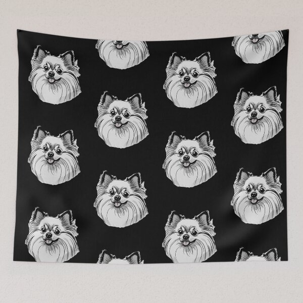Item preview, Cute and Fluffy Pomeranian Dog Face designed and sold by FreeStyleTrend.