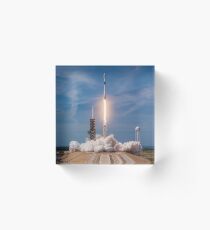 SpaceX Launch Acrylic Block
