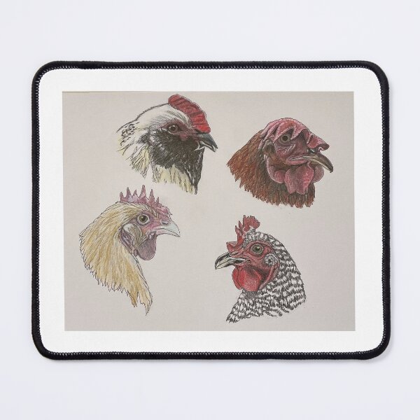 Item preview, JBA-Chicken Heads designed and sold by JoanBeaudryART.