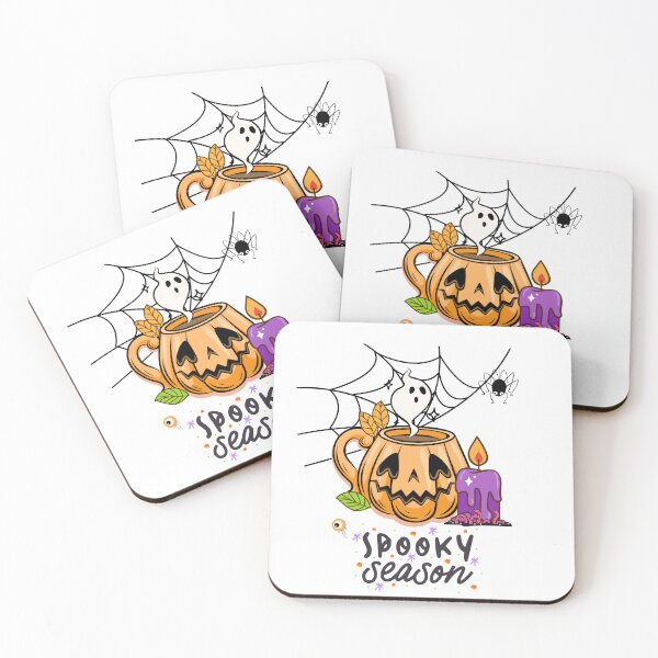Item preview, Spooky Season, Ghost, Pumpkin, Spiderweb, candle designed and sold by Acconite.