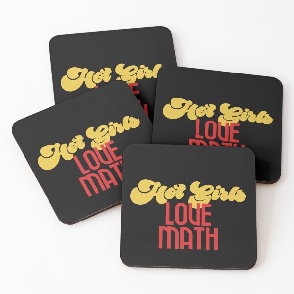 Item preview, Hot Girls Love Math - Red Bold Text designed and sold by Chubuter.