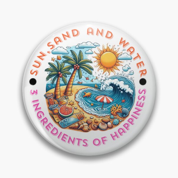 Item preview, Sun, sand, water designed and sold by Ink-and-Style.