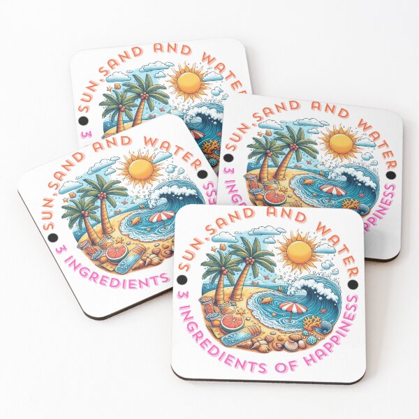 Item preview, Sun, sand, water designed and sold by Ink-and-Style.