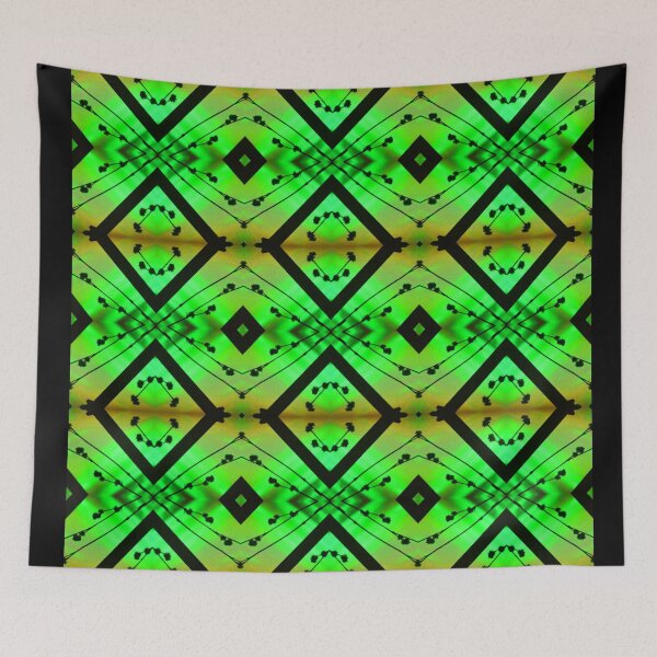 Item preview, Green Grid (MKW-VN.449) designed and sold by Katrina Morgan.