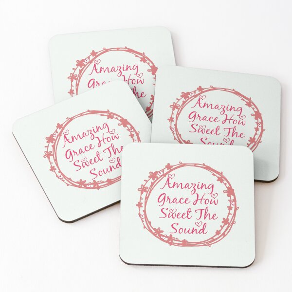 Item preview, Amazing Grace How Sweet The Sound Watercolor Floral designed and sold by Pawsome Quotes.