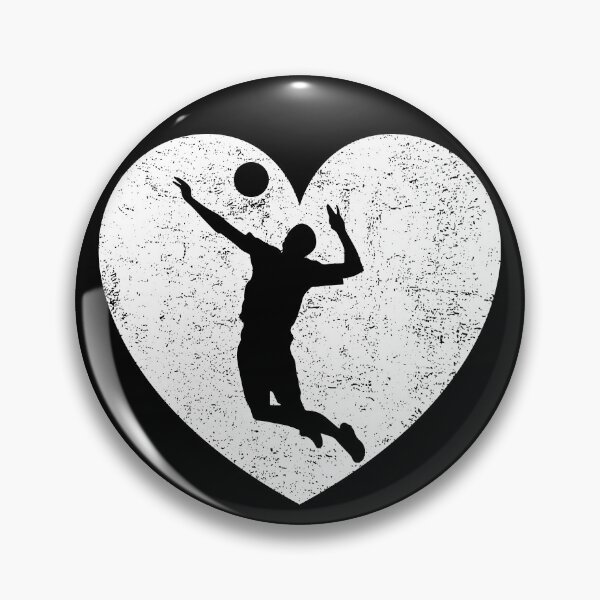 Artikelvorschau, Distressed Volleyball Heart entworfen und verkauft von Ralph-mendes.