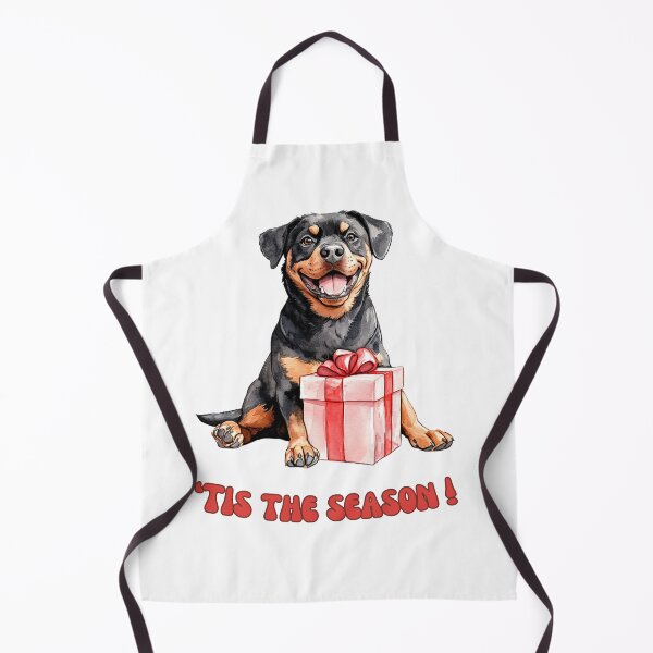 Item preview, Rottweiler dog holding Christmas present designed and sold by M1234s.