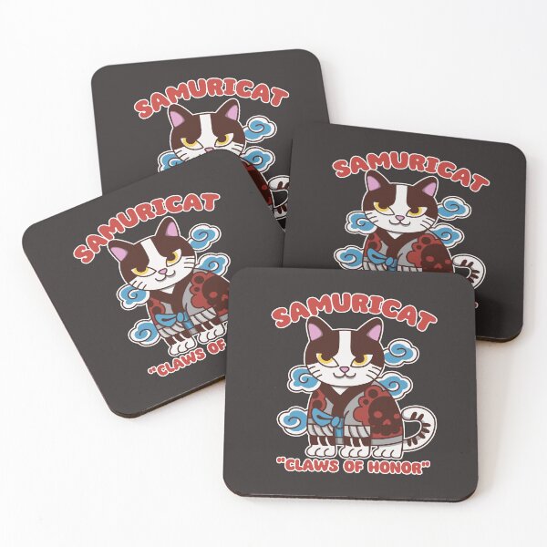 Item preview, Adorable Samurai Feline: Chibi Feline designed and sold by ImaginarStore.