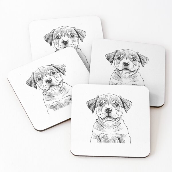 Item preview, Cartoon Style Rottweiler Head Drawing designed and sold by FreeStyleTrend.