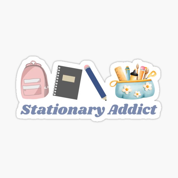 Item preview, Stationary Addict Stationary Lover designed and sold by CCKimShop.